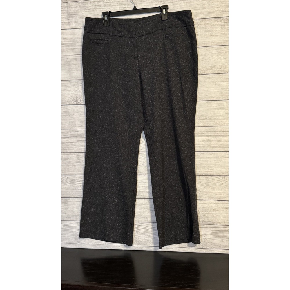 Apt. 9 Curvy Fit Pants Women's 16 Charcoal‎ Stretch Dress Slacks